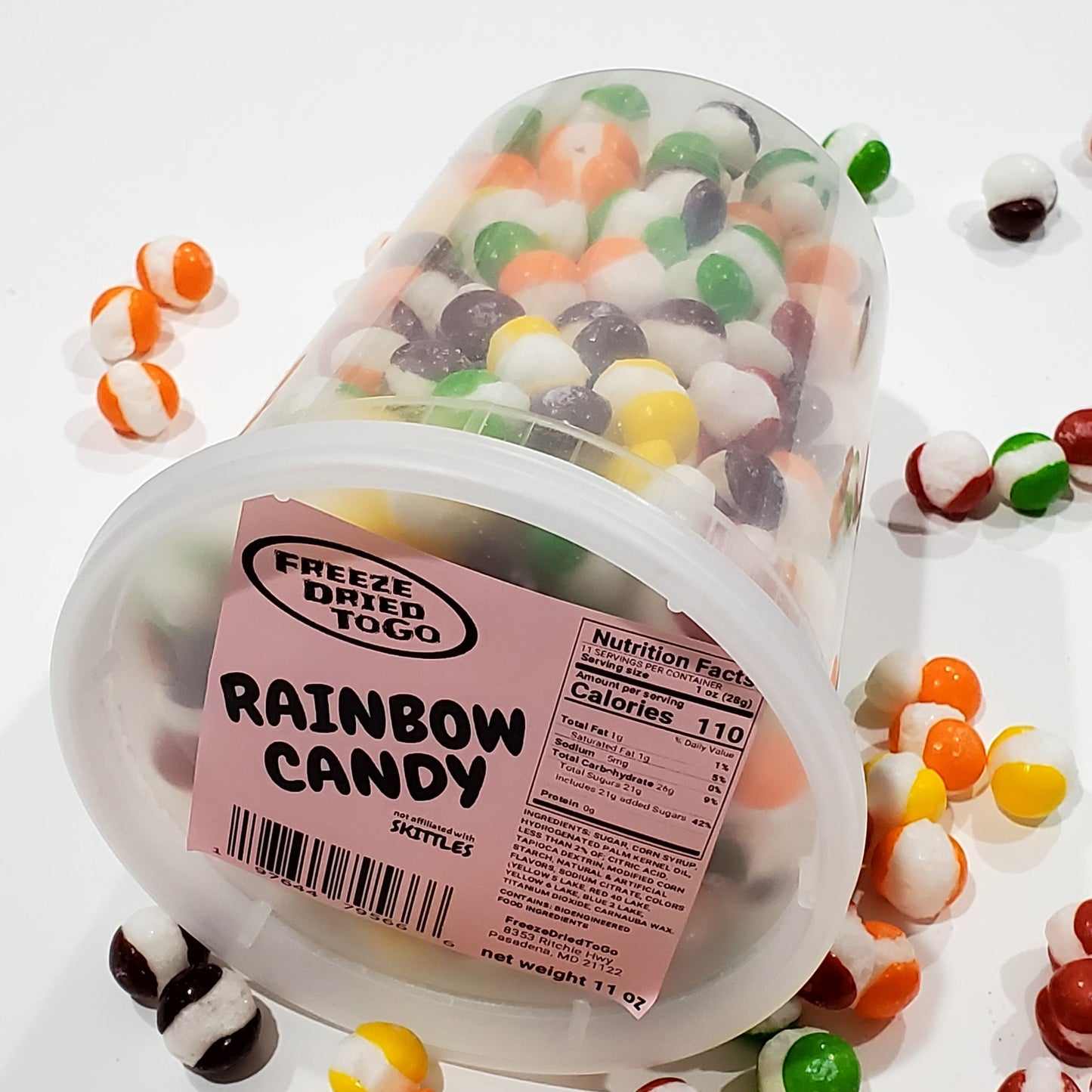 11oz Freeze Dried RAINBOW CANDY (not affiliated with SKITTLES) FreezeDriedToGo