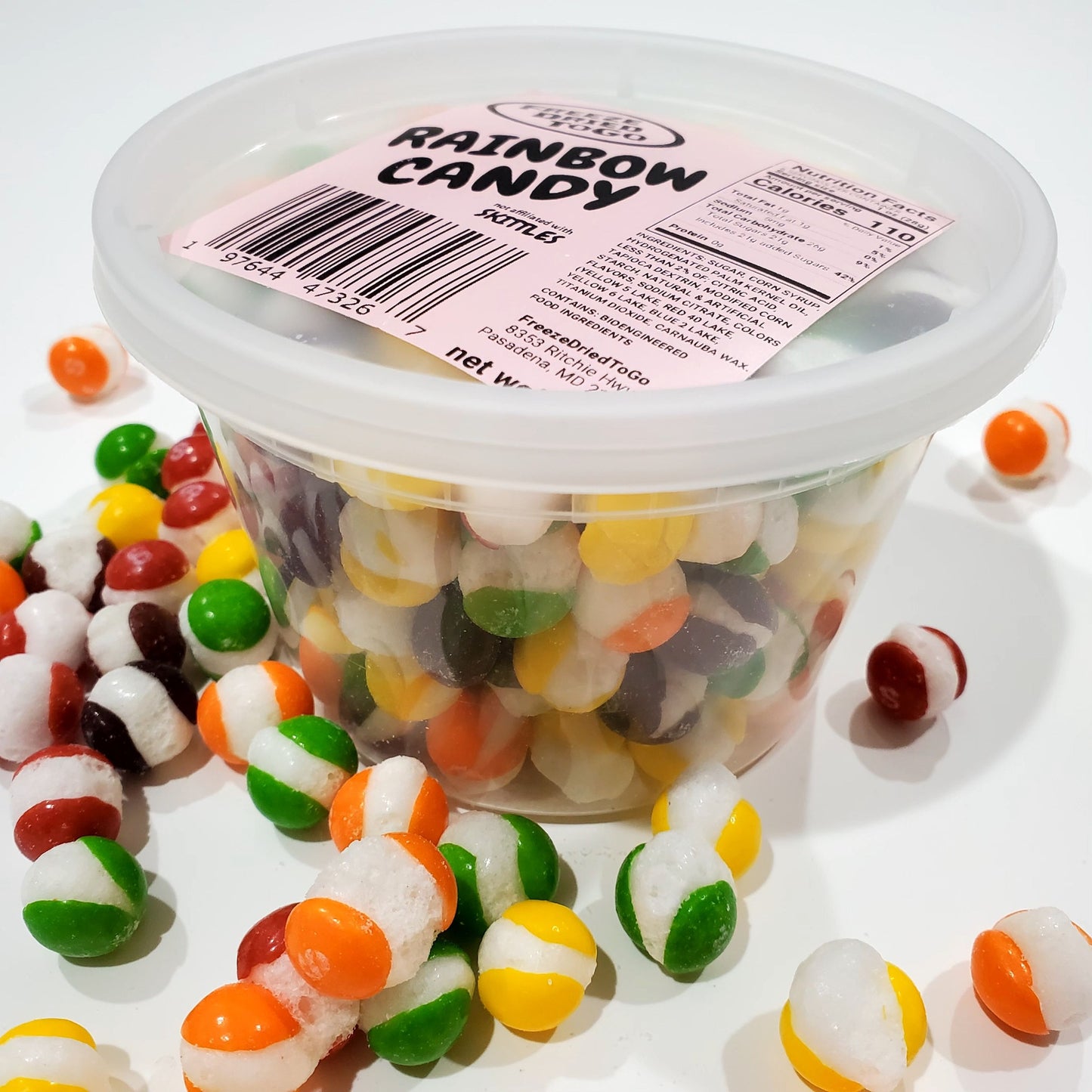 6oz Freeze Dried RAINBOW CANDY (not affiliated with SKITTLES) FreezeDriedToGo