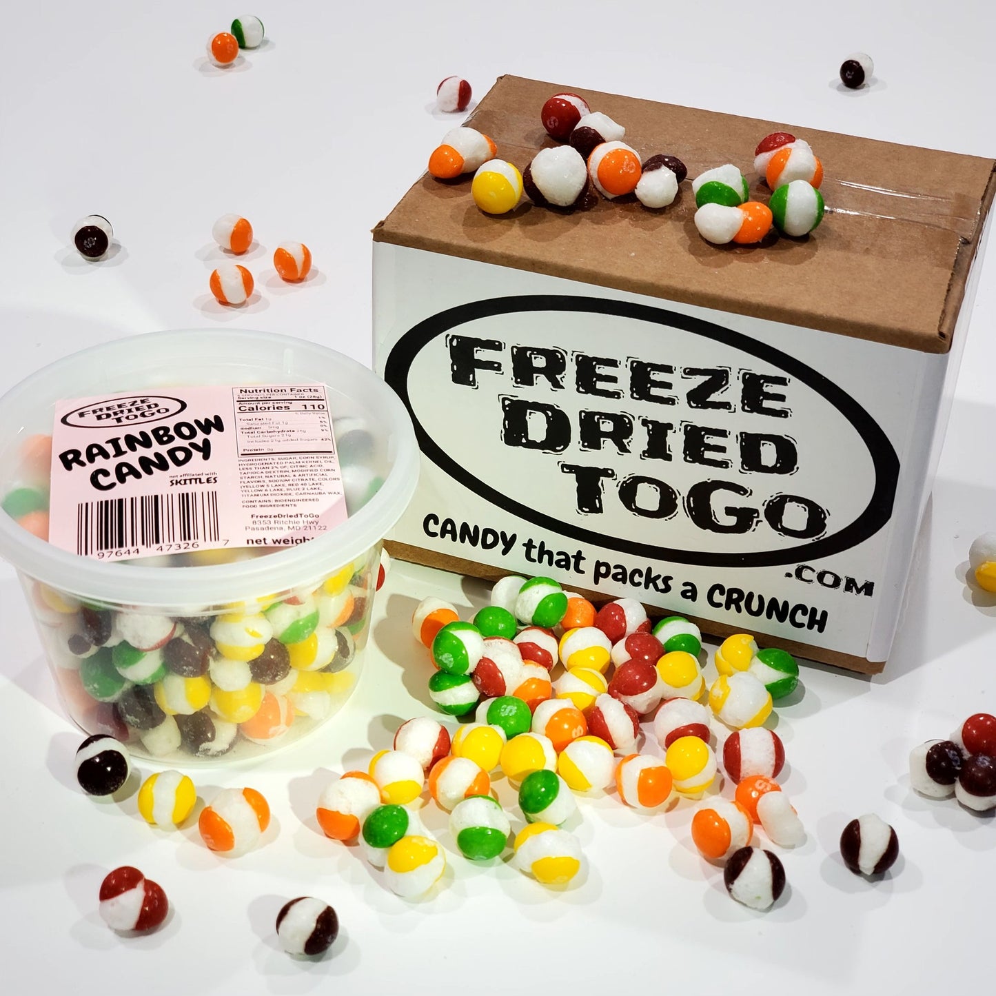 6oz Freeze Dried RAINBOW CANDY (not affiliated with SKITTLES) FreezeDriedToGo