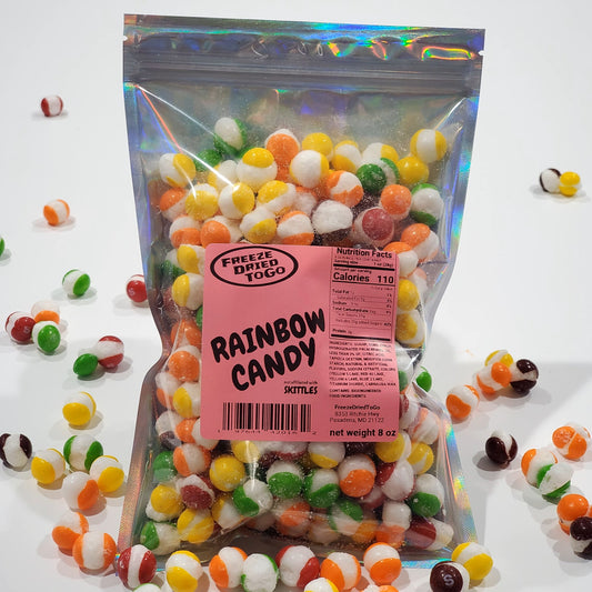 Half Pound bag - Freeze dried RAINBOW CANDY - 8 oz