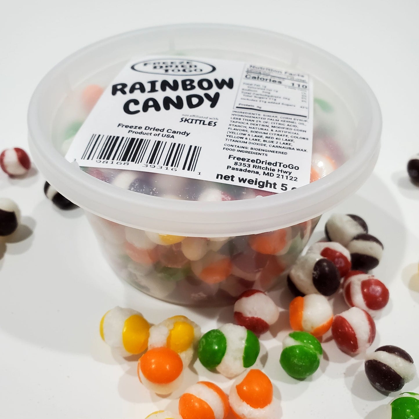 5 oz container - Freeze dried RAINBOW CANDY