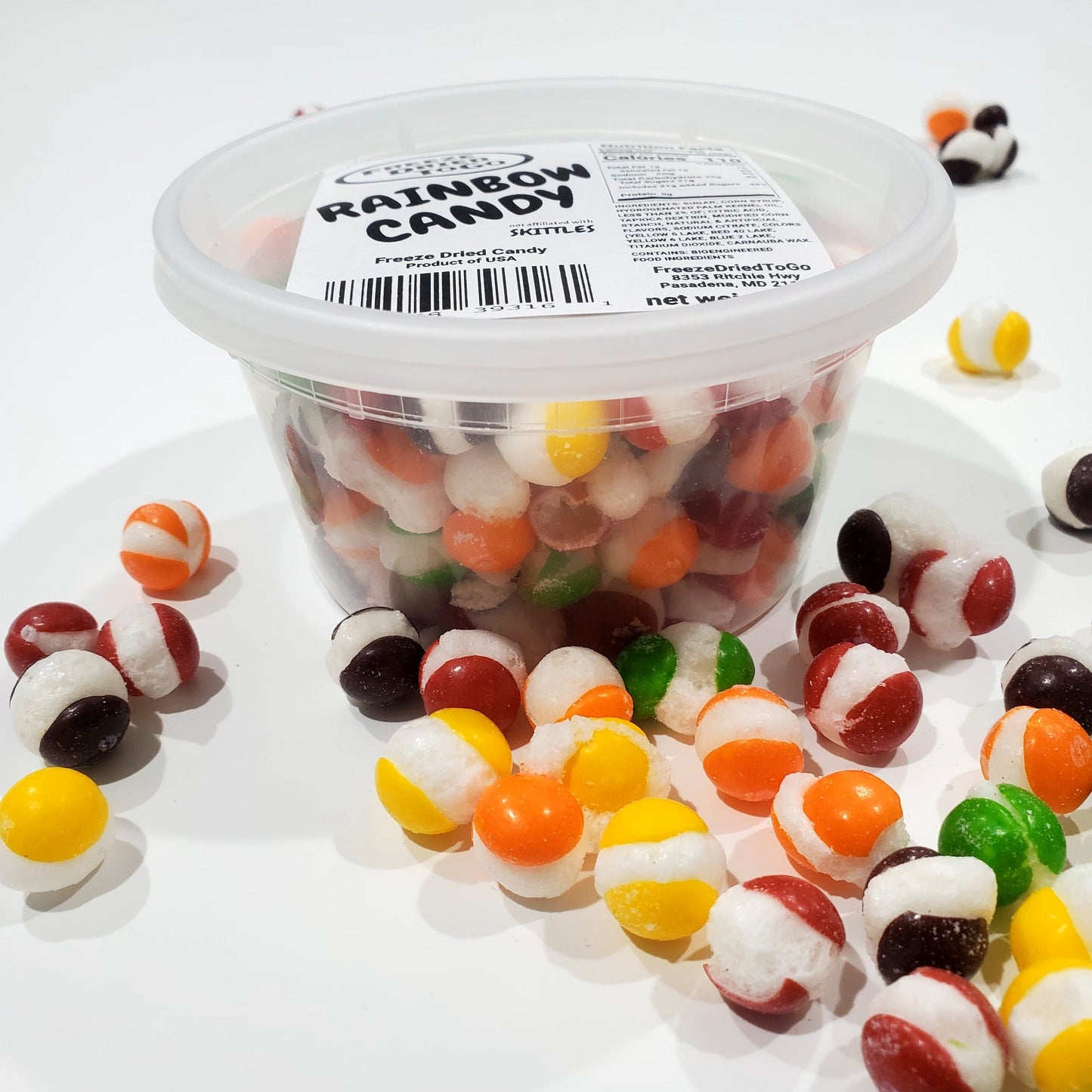 5 oz container - Freeze dried RAINBOW CANDY