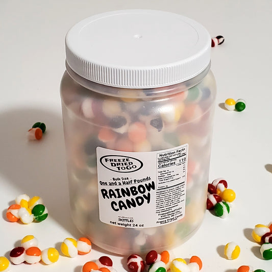 Bulk size - One & Half Pounds - Freeze dried RAINBOW CANDY - 1.5 pounds