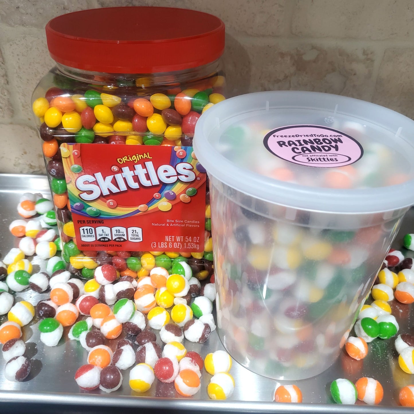 Large size - RAINBOW CANDY (freeze dried - not affiliated with SKITTLES)