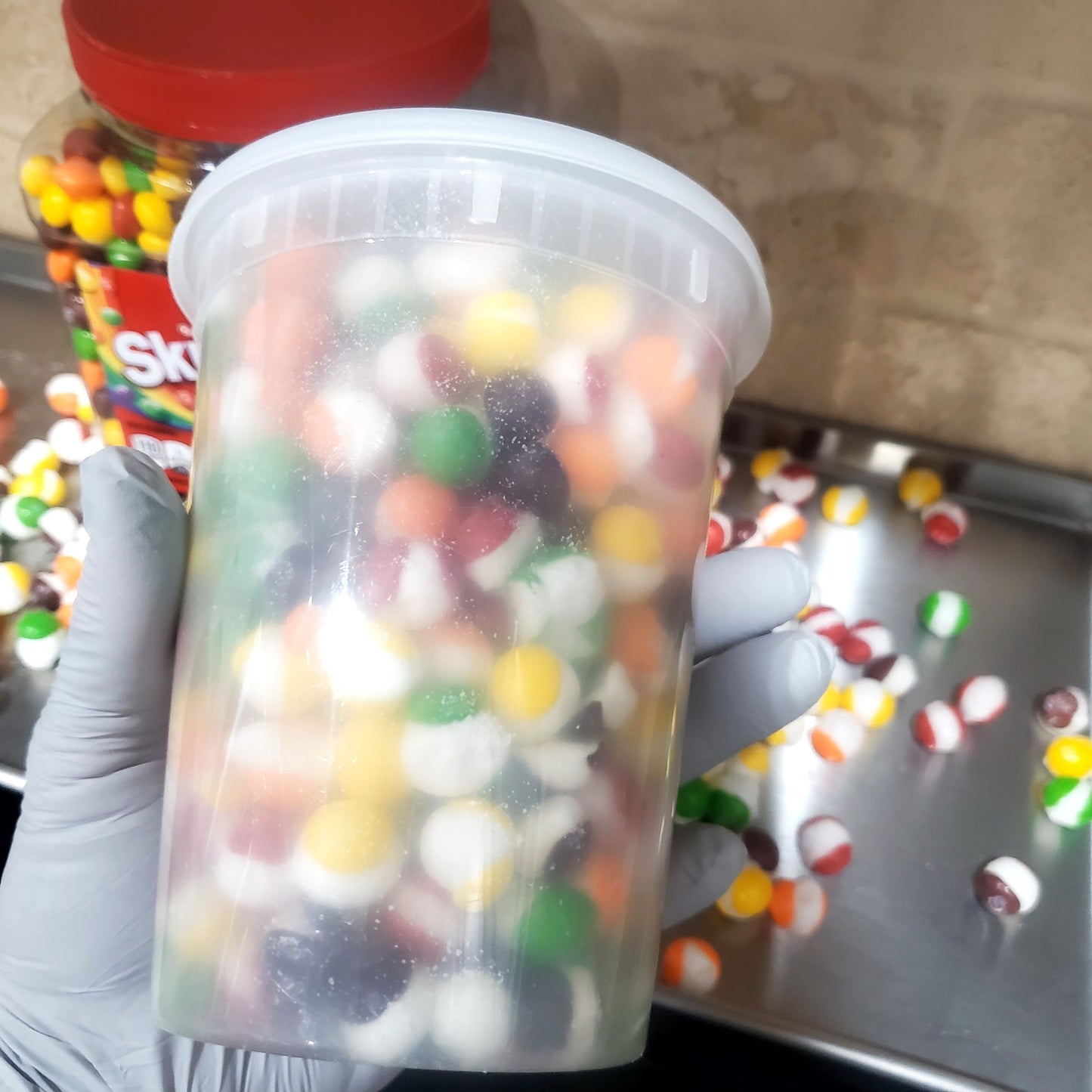 Large size - RAINBOW CANDY (freeze dried - not affiliated with SKITTLES)