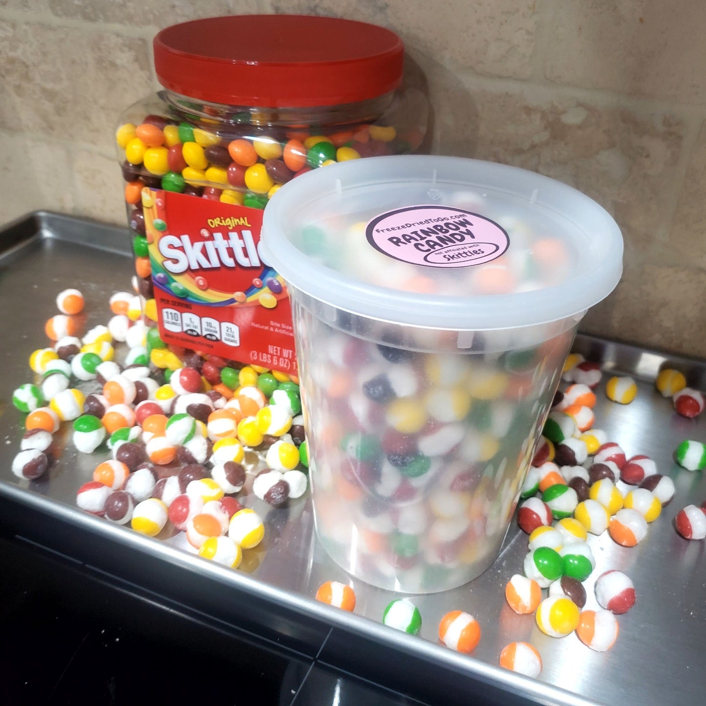 Large size - RAINBOW CANDY (freeze dried - not affiliated with SKITTLES)